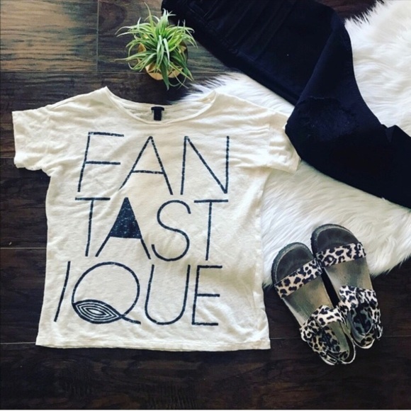 J. Crew Tops - JCrew Fantastique Soft Cotton Basic Graphic Tee